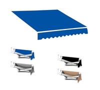 REDEXI Retractable Sun Shade Shelter Replacement Fabric, Waterproof Replacement Fabric Top Cover For Awnings, Patio Awning Replacement Canopy Cover(Blue,9.8x8.2ft/300x250cm)