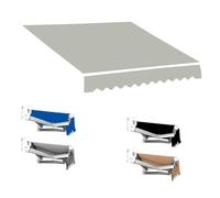 REDEXI Retractable Sun Shade Shelter Replacement Fabric, Waterproof Replacement Fabric Top Cover For Awnings, Patio Awning Replacement Canopy Cover(Grey,8.2x6.6ft/250x200cm)