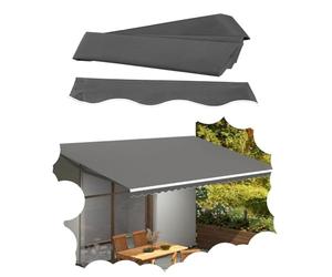 REDEXI Waterproof Awning Replacement Cloth Manual Retractable Sunshade Shelter Fabric, Awnings Replacement Top Cover With Uv Protection, Customizable(8.2x6.5ft/2.5x2m)