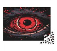 RedEyeArt-GothicHorrorStyle 1000 Piece for Adults & Kids: Red Eye with Black Veins Fun Present & Activity for Home & Wall Decor 38x26cm/1000pcs