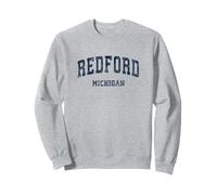 Redford Michigan MI Vintage Varsity Sports Navy Design Sweatshirt