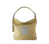 RedFox Sparking Rhinestone Embellished Star Canvas Shoulder Bag/Tote Shopper Large Size 35x30x14 cm