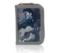 Redfox Women's Elvis Celebrity 3D Effect Design Purse Wallet/Ladies Bifold Style Card Holder Small Size 15x10.5x3.5 cm