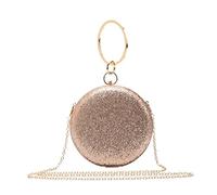 Redfox Women's Rose Gold Sparkling Evening Clutch Bag/Wedding Shiny Diamante Crystals Rhinestones Different Shape And Size (Rose Gold 27)