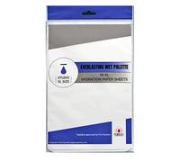 Redgrassgames 50 Hydration Paper Sheets for Everlassting Wet Palette - Studio XL - Hydration Paper for Miniature Painting, Grey