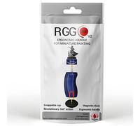 Redgrassgames RGG 360 V2 Painting Handle for Miniature - Blue Magnet Grey Putty Edition