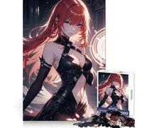 Redhaired Anime Girl Teenagers 1000 Piece Jigsaw Puzzle Logic Boost Toy Indoor Fun Premium Edge Memorable Gift (38x26cm)