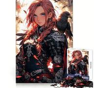 Redhead Crow War Archer 1000 Piece Jigsaw Puzzle for Adults Memory Gain Gentle Leisure Design Assembly Art Collection Piece (38x26cm)
