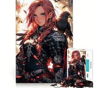 Redhead Crow War Archer 1000 Piece Jigsaw Puzzle for Adults Memory Gain Gentle Leisure Design Assembly Art Collection Piece (38x26cm)