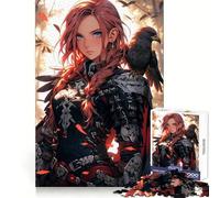 Redhead Crow War Archer Jigsaw Puzzles for Teenagers 1000 Piece Boost Memory Serene Time Premium Cut Birthday Gift (50x75cm)