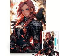 Redhead Crow War Archer Jigsaw Puzzles for Teenagers 1000 Piece Boost Memory Serene Time Premium Cut Birthday Gift (50x75cm)