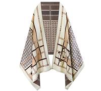 REDHOM Women's Scarf Shawls and Wraps for Evening Dresses, Soft Large Blanket Pashmina for Fall Winter with Gorgeous Color, H 11 Brown, 73