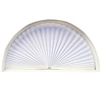 Redi Shade 3206078 Original Arch Light Filtering Pleated Fabric Shade, White, 72” x 36”