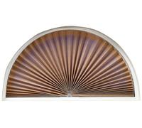Redi Shade 3606574 Original Arch Light Filtering Pleated Fabric Shade, Natural, 72” x 36”