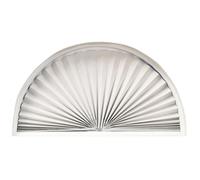Redi Shade 3607076 Original Arch Light Blocking Pleated Fabric Shade, White, 72” x 36”
