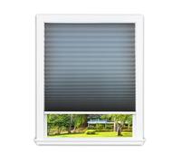 Redi Shade No Tools Easy Lift Trim-at-Home Cordless Pleated Light Filtering Fabric Shade Gray, 30 Inch x 64 Inch (Fits Windows 19 in - 30 in)