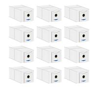 Rediboom 12 Pack Dust Bags Compatible with Ecovacs Deebot N30 PRO Omni, N30 Omni Robot Vacuum Disposable Activated Carbon Bags