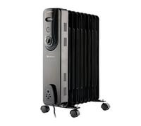 Rediffusion 9 Fin Oil Filled Radiator 2Kw Black