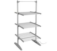 Rediffusion Clothes Airer, 3 Tier, Electric, 36 Heated Rails, 21m Hanging Space, 15kg Weight Capacity, Indoor Airer, Energy Efficient, 147 x 73 x 70cm, Silver - REDH08