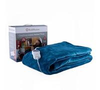 Rediffusion CosySnug Luxury Heated Throw, 160x120cm, Soft Flannel and Plush Teddy Fleece, 2.4M Cable Length, Energy-Efficient, 120W, Machine Washable - RED160120TT, Teal