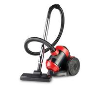 Rediffusion Vacuum Cleaner, Bagless, Multi Cyclonic, Ultra Lightweight, Anti-Allergy HEPA Filter, 2L Dust Capacity, Crevice & Multi-Surface Tools, Ideal For Pet Hair, 800W - RED8803, Red