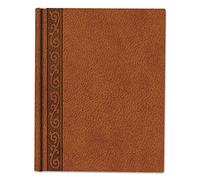 Rediform Office Products Products - DaVinci Exec Journal, Ruled w/Margin, 156 Pages, 11x8-1/2 - Sold as 1 EA - DaVinci Executive Journal offers perfect binding to allow the book to lie flat during use. Durable, saddle-colored embossed cover protects 150 ruled cream pages with a margin. Paper is made from 30 percent post-consumer material. by Rediform Office Products Corporation - Products