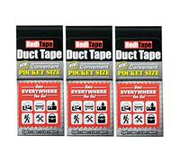 RediTape 10934 Travel, Camping, Photography and Emergencies | Pocket Size, 3-Pack, Black