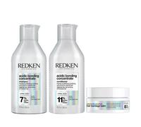 Redken Acidic Bonding Concentrate Shampoo 300ml, Acidic Bonding Conditioner 300ml & Acidic Bonding Concentrate Hair Bandage Balm 75 - 300 ml