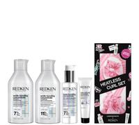 Redken Acidic Bonding Concentrate Shampoo 300ml, Conditioner 300ml, Serum 100ml, Leave-In Treatment 30ml and Heatless Curl Set