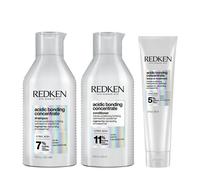 Redken PACK Acidic Bonding Concentrate Shampoo 500ml, Conditioner 500ml and Leave-In Treatment 150ml Bond Repair Supersize Bundle