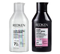 Redken Acidic Bonding Concentrate Shampoo Acidic Color Gloss Conditioner Duo - 300 ml