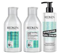 Redken Acidic Bonding Curls Shampoo 300Ml, Conditioner 300Ml & Hydrating Gel Cream 250Ml Pack In Clear Clear One Size