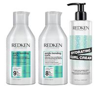 Acidic Bonding Curls Shampoo 300ml, Conditioner 300ml & Hydrating Gel Cream 250ml Pack Redken Clear One Size