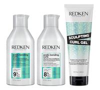 Acidic Bonding Curls Shampoo 300ml, Conditioner 300ml & Sculpting Curl Gel 250ml Pack Redken Clear One Size