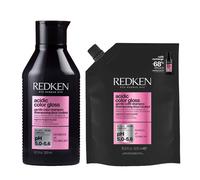 Redken Acidic Color Gloss Shampoo 300ml & Refill Pouch 500ml Duo
