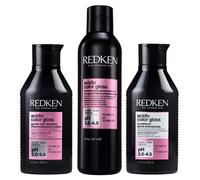 Redken Acidic Colour Gloss Set Sulphate-Free Shampoo 300ml, Acidic Colour Gloss Conditioner 300ml & Activated Glass Gloss Treatment 237ml