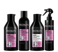 Acidic Color Gloss Sulphate-Free Shampoo 300ml, Conditioner 300ml, Activated Glass Gloss Treatment 237ml & Heat Protection Treatment 190ml Redken Clear One Size
