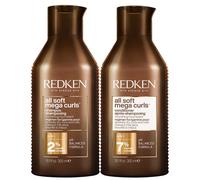 Redken All Soft Mega Curl Hydrating and Nourishing Shampoo and Conditioner Bundle for Curly and Coily Hair