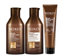 Redken All Soft Mega Curl Intense Hydrating and Nourishing Routine Set for Curly and Coily Hair