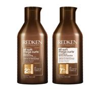 Redken All Soft Mega Curl Shampoo 300Ml & All Soft Mega Curl Conditioner 300Ml Duo In Clear Clear