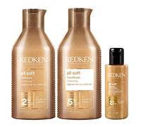 Redken All Soft Shampoo 300ml, All Soft Conditioner 300ml & Redken All