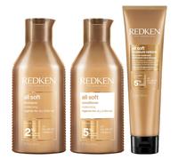 Redken All Soft Shampoo 300ml, Conditioner 300ml & Heavy Cream 250ml P