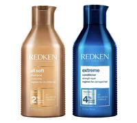 Redken All Soft Shampoo 300ml & Extreme Conditioner 300ml Duo