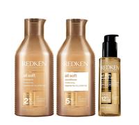 Redken All Soft Shampoo, Conditioner & Argan Oil-6 100ml Pack