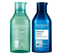 Redken Amino Mint Shampoo 300ml & Extreme Conditioner 300ml Duo