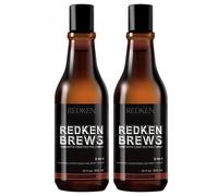 Redken Brews 3-in-1 Shampoo, Conditioner & Body Wash 300ml Double