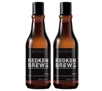 Redken Brews 3-in-1 Shampoo, Conditioner & Body Wash 300ml Double