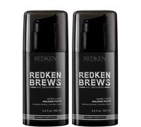 Redken Brews Men's Work Hard Molding Paste Duo