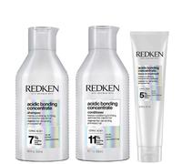 Redken - Bundles Trio: Acidic Bonding Concentrate Shampoo 300ml, Conditioner 300ml & Leave-In Treatment 150ml for Women