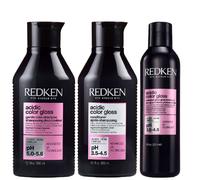 Redken - Bundles Trio: Acidic Color Gloss Shampoo 300ml, Conditioner 300ml & Treatment 237ml for Women, sulphate-free
